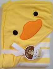 Carters Duck Ducky Hooded Hoodie Baby Bath Towels