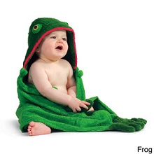 Kidorable Hooded Towel Frog Green