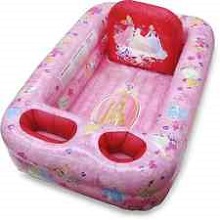 Disney Princess Inflatable Cushion Baby Safety Bathtub Portable Toddler Kids Bath.