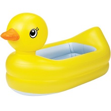 Munchkin White Hot Inflatable Duck Bath tub for baby