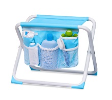 Summer Infant Tubside Bath Seat and Organizer with storage pockets.