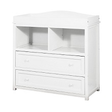 Athena Leila Baby Changing Table 2 Drawers, White