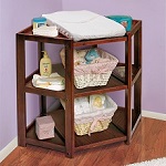  Corner Changing Table Cherry