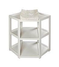 Badger Basket Corner Changing Table with Hamper, Espresso