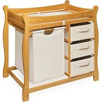 Badger Basket Changing Table - Honey Oak