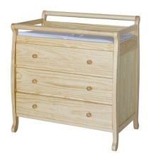 DaVinci Emily 3-Drawer Nursery Changing Table with Storage, Natural Changer.