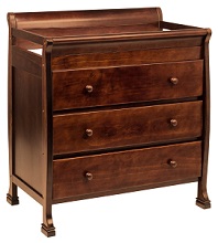 Baby Changing Table Dressers - DaVinci Porter 3 Drawer Changer Dresser - Cherry Finish, Baby Dressers Changing Tables.