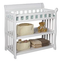 Delta Children Eclipse Changing White Baby Changing Tables without Drawers, Baby Nursery table.