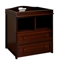 Leila I Dark Wood Baby Changer Dresser Espresso