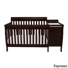 Mikaila Milano 3-in-1 Convertible Crib and changing table combo.