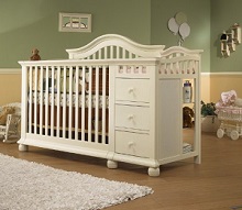 Shop Matching Crib And Changing Table Combo With Adjustable And