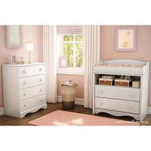 South Shore Heavenly Collection Changing Table - Pure White