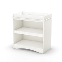 South Shore Peek boo Collection Infant Changing Table Pure White