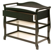 Storkcraft - Aspen Changing Table with Drawer, Black