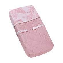 Sweet JoJo Designs Pink French Toile Baby Changing Pad Cover