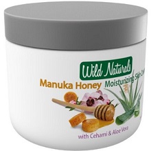 100% Natural Moisturizer Skin Cream by Wild Naturals - with Manuka Honey and Aloe Vera - Relieves Dry, Red, Irritated, Itchy & Cracked Skin