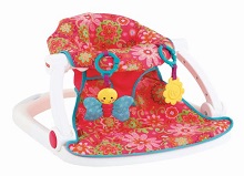 Sturdy Fisher-Price Sit-me-up Floor Seat for girls with sensory stimulating toys