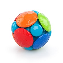 O Ball Wobble Bobble Toy with bright colors to stimulate baby's senses