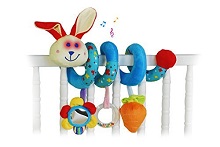 Wonder Toys Wrap Around Crib Rail Sensory Toy with Music and Flashing Lights