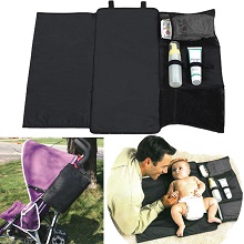 Portable Folded diaper bag baby changing mat washable pouch travel compact pad