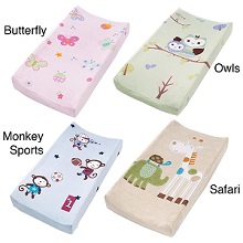 Summer Infant Plush Pals Changing Pad Cover - Safari, Monkey Sports, Owls, Butterfly