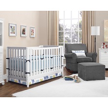Best baby crib for short petite moms and dads - Baby Relax Aaden Convertible Crib.
