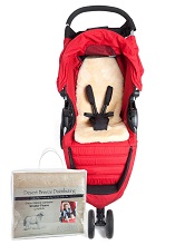 Baby sheepskin stroller / pram liner for luxurious comfort.